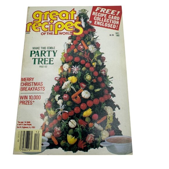 Great Recipes Of The World December 1982 Vintage Holiday Recipes Magazine - Picture 1 of 6